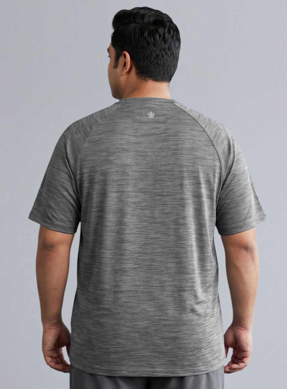 Men's Black Textured Performance T-shirt