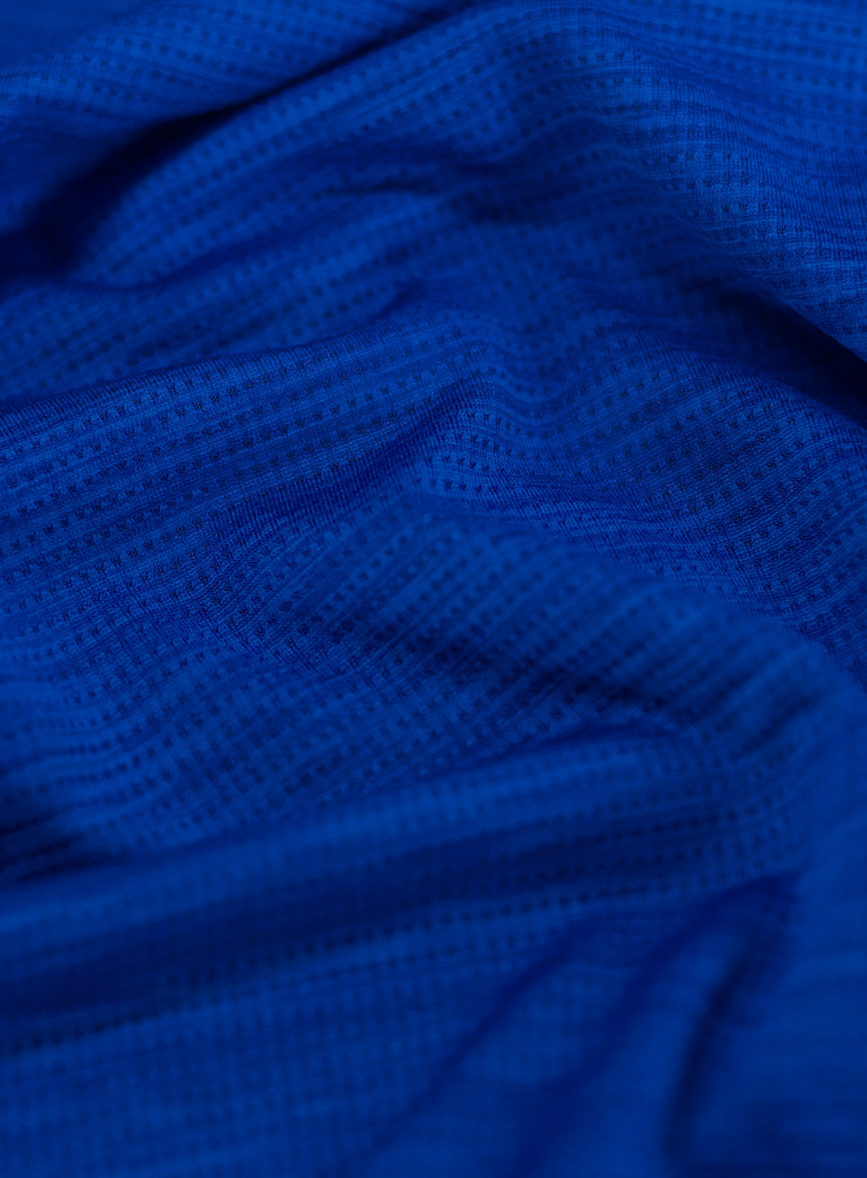 Men's Blue Textured Performance Plus Size T-shirt