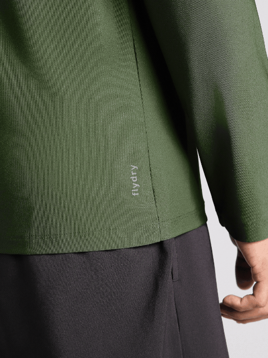 Men's Dark Green Base Layer Run Full Sleeve T-shirt