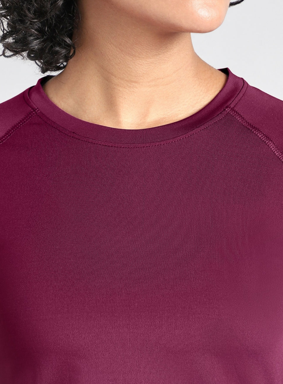 Women's Base Layer Wine Compression Running Top