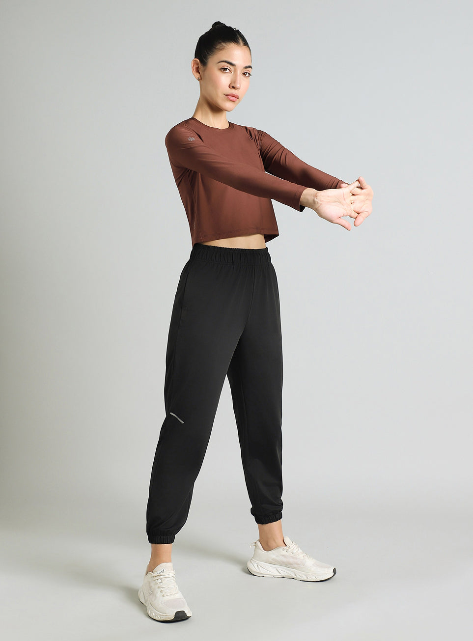 Women's Brown Runner's Escape T-shirt