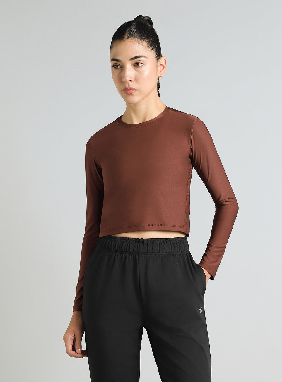 Women's Brown Runner's Escape T-shirt