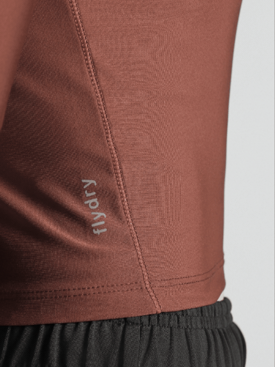 Women's Brown Runner's Escape T-shirt
