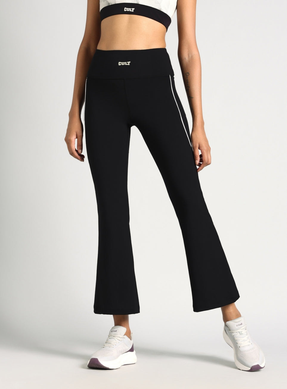 Women's Black Combat Training COMflex Training Flarepants