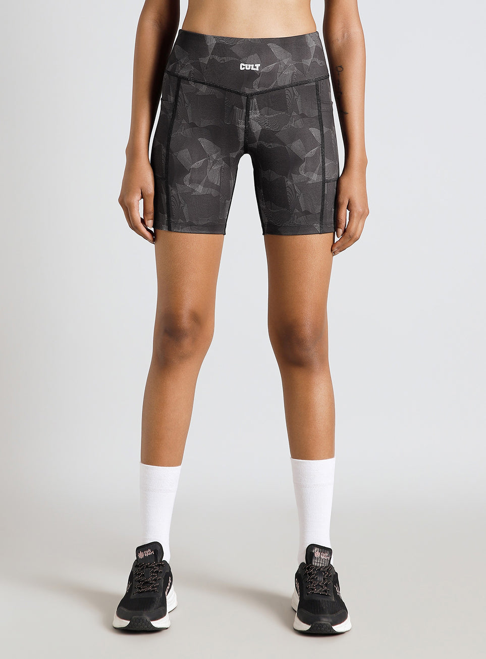 Women's Black Urban Camo Combat COMFlex Cycling Shorts