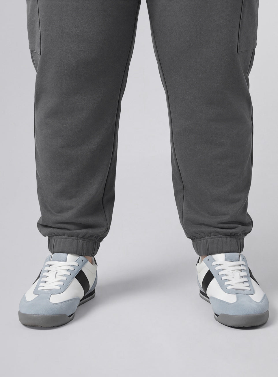 Men's Grey Move all Day Plus Size Cargo Joggers