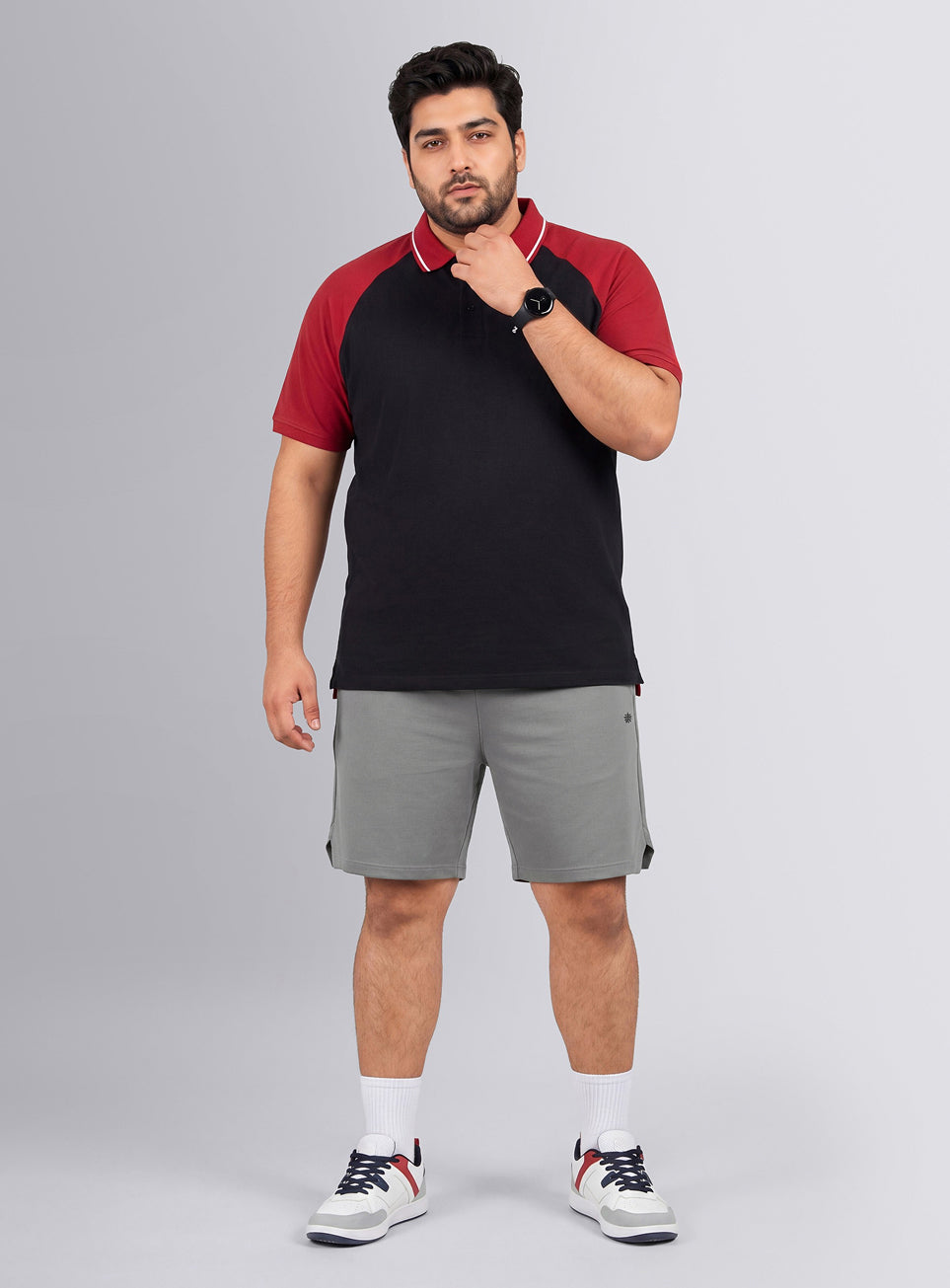 Men's Grey Move All Day Plus Size Shorts