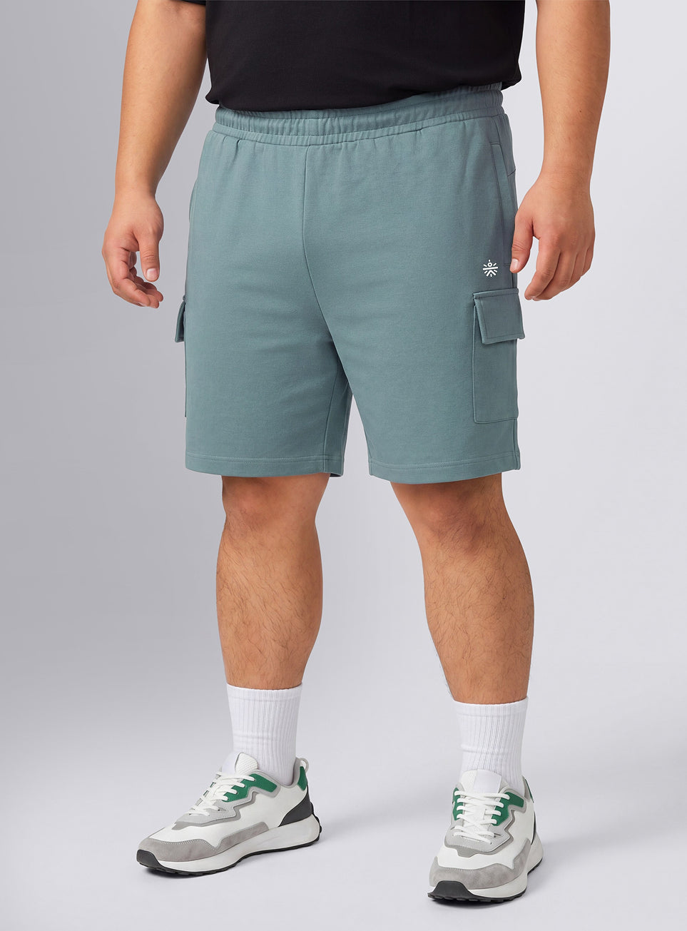 Men's Blue Move All Day Plus Size Cargo Shorts