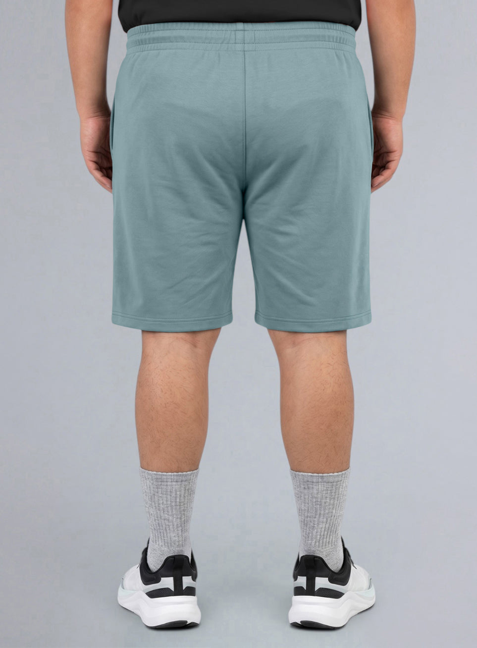 Men's Blue Contrast Panel Shorts