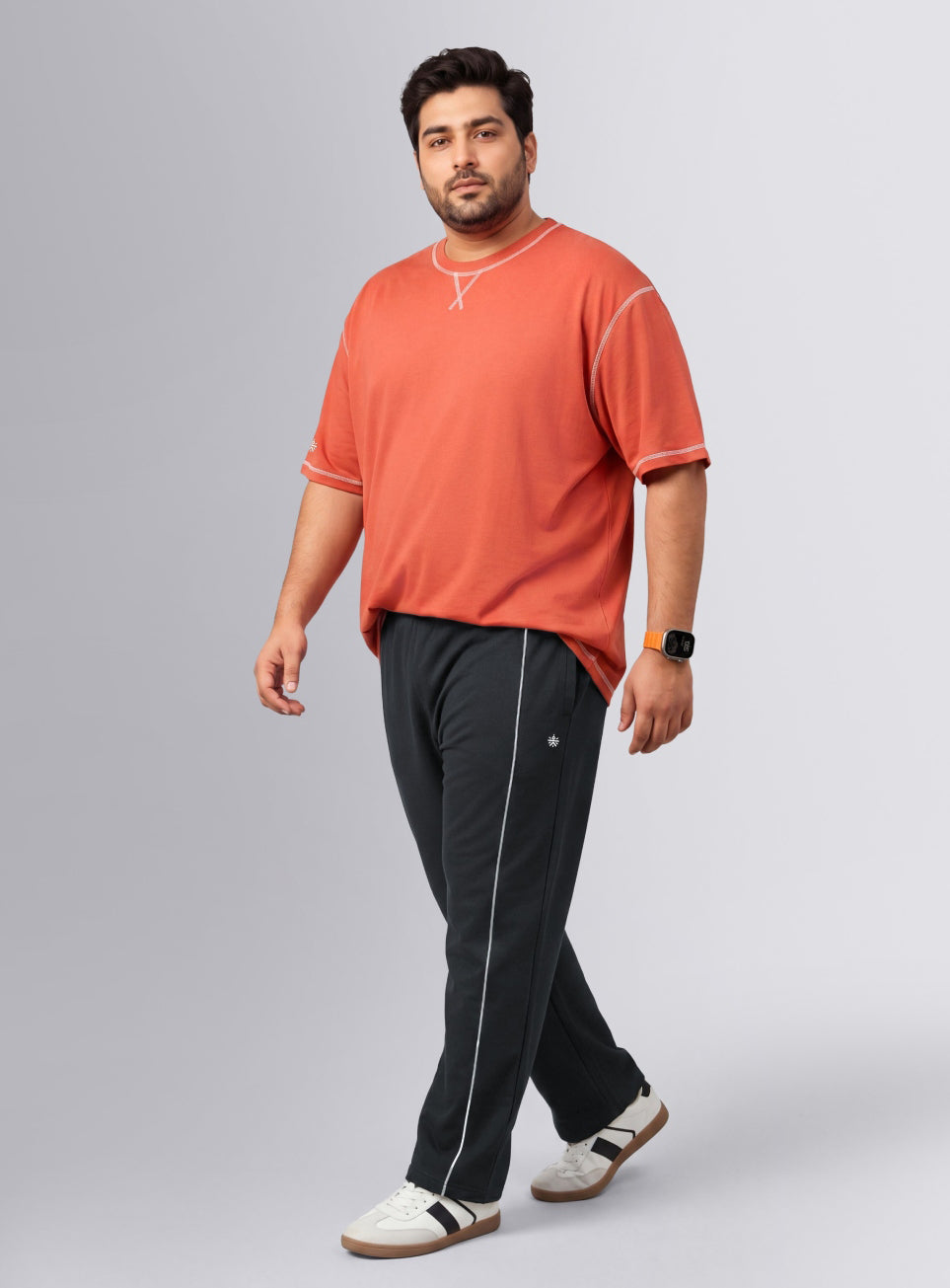 Men's Black Beyond Play Plus Size Trackpants