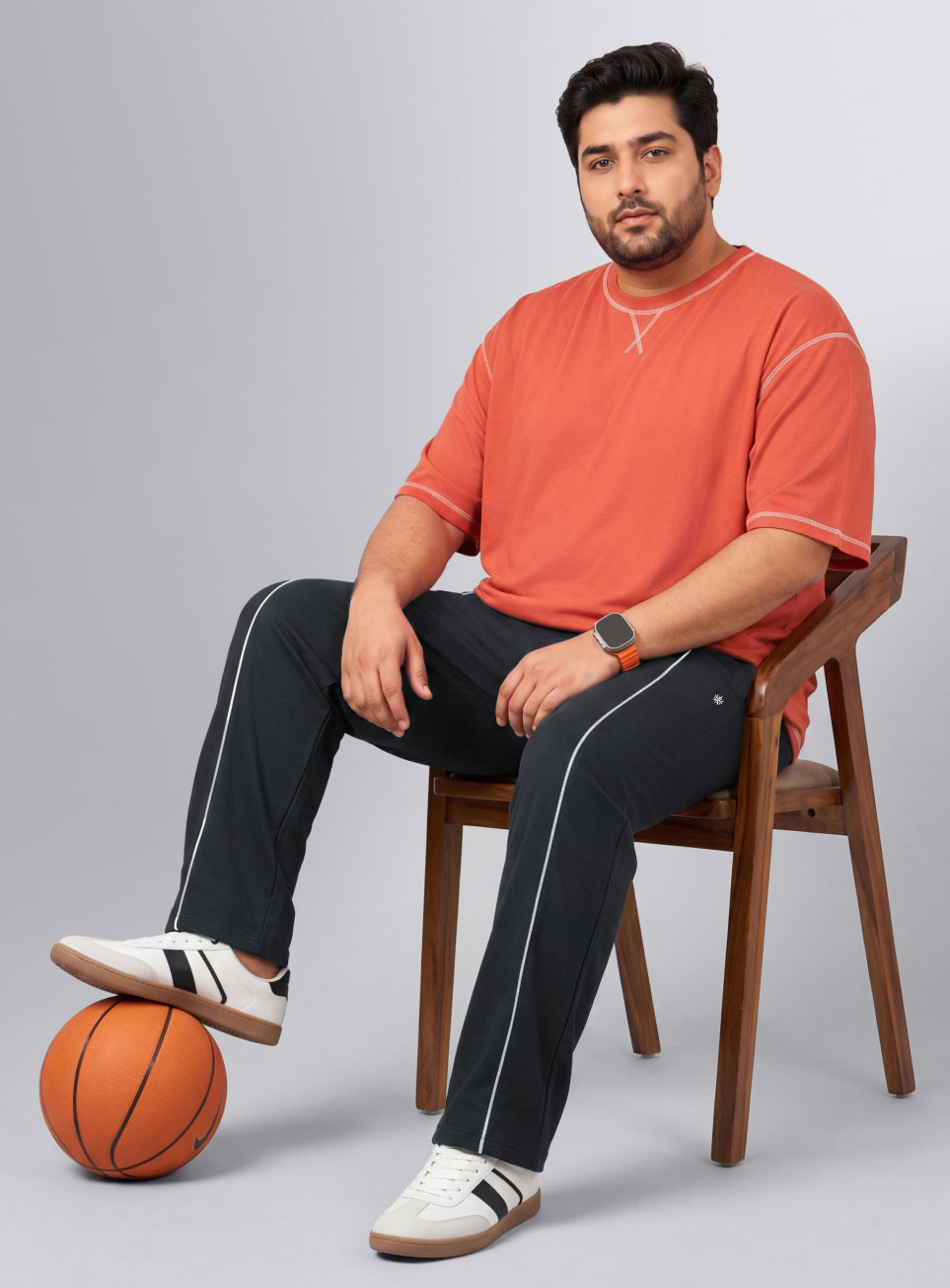 Men's Black Beyond Play Plus Size Trackpants