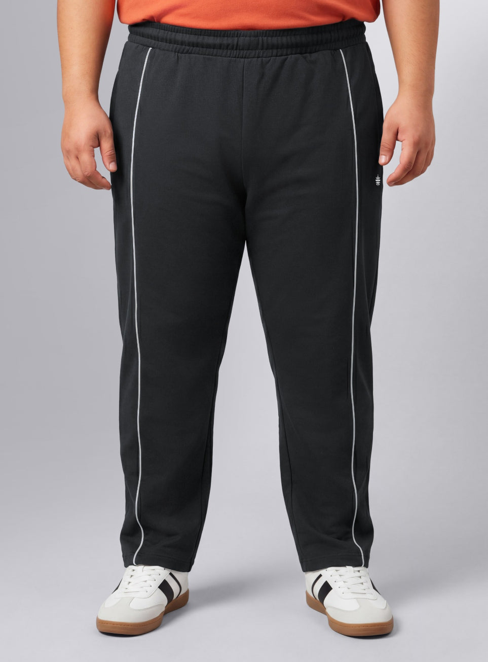 Men's Black Beyond Play Plus Size Trackpants