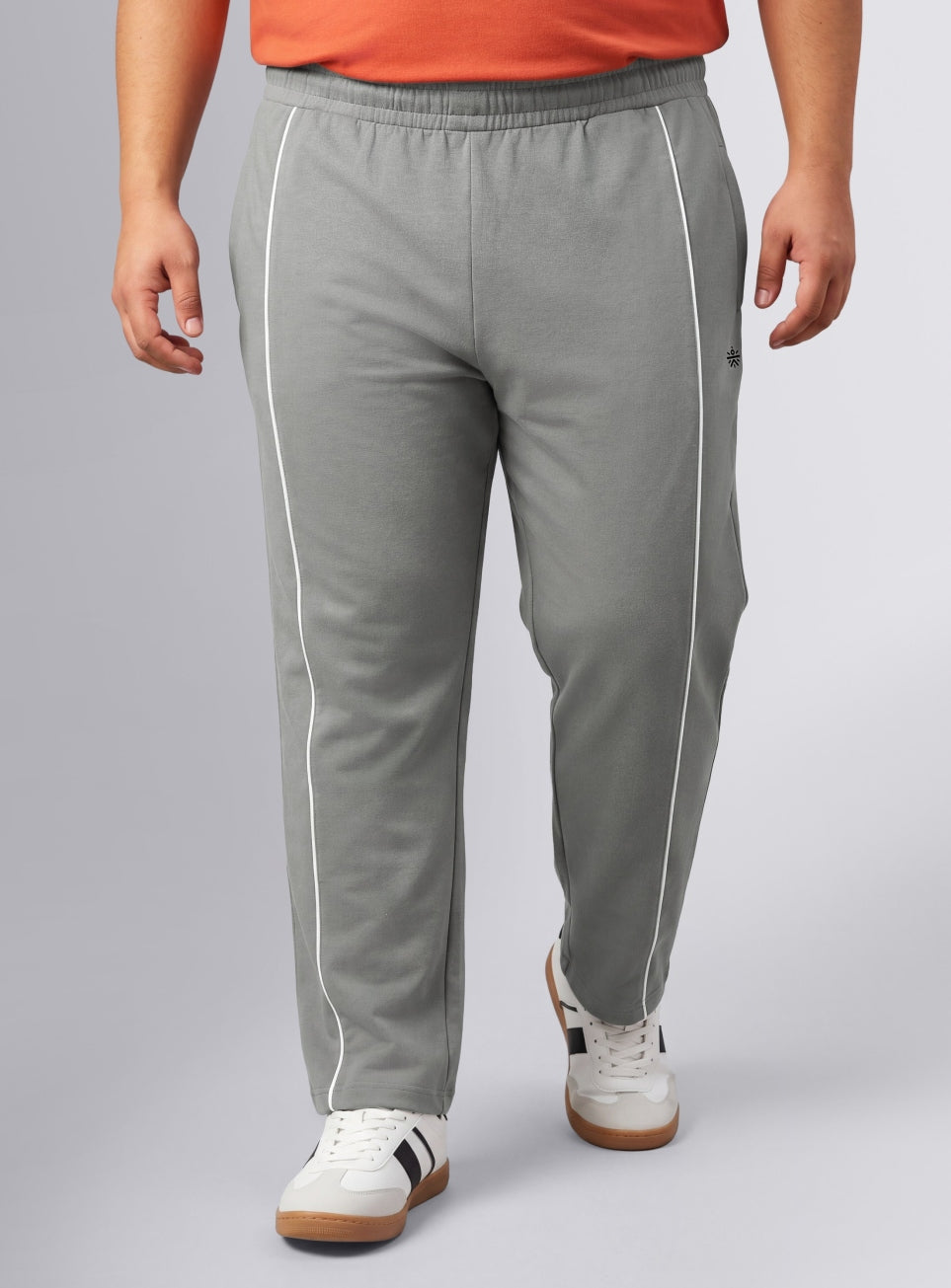 Men's Grey Beyond Play Plus Size Trackpants