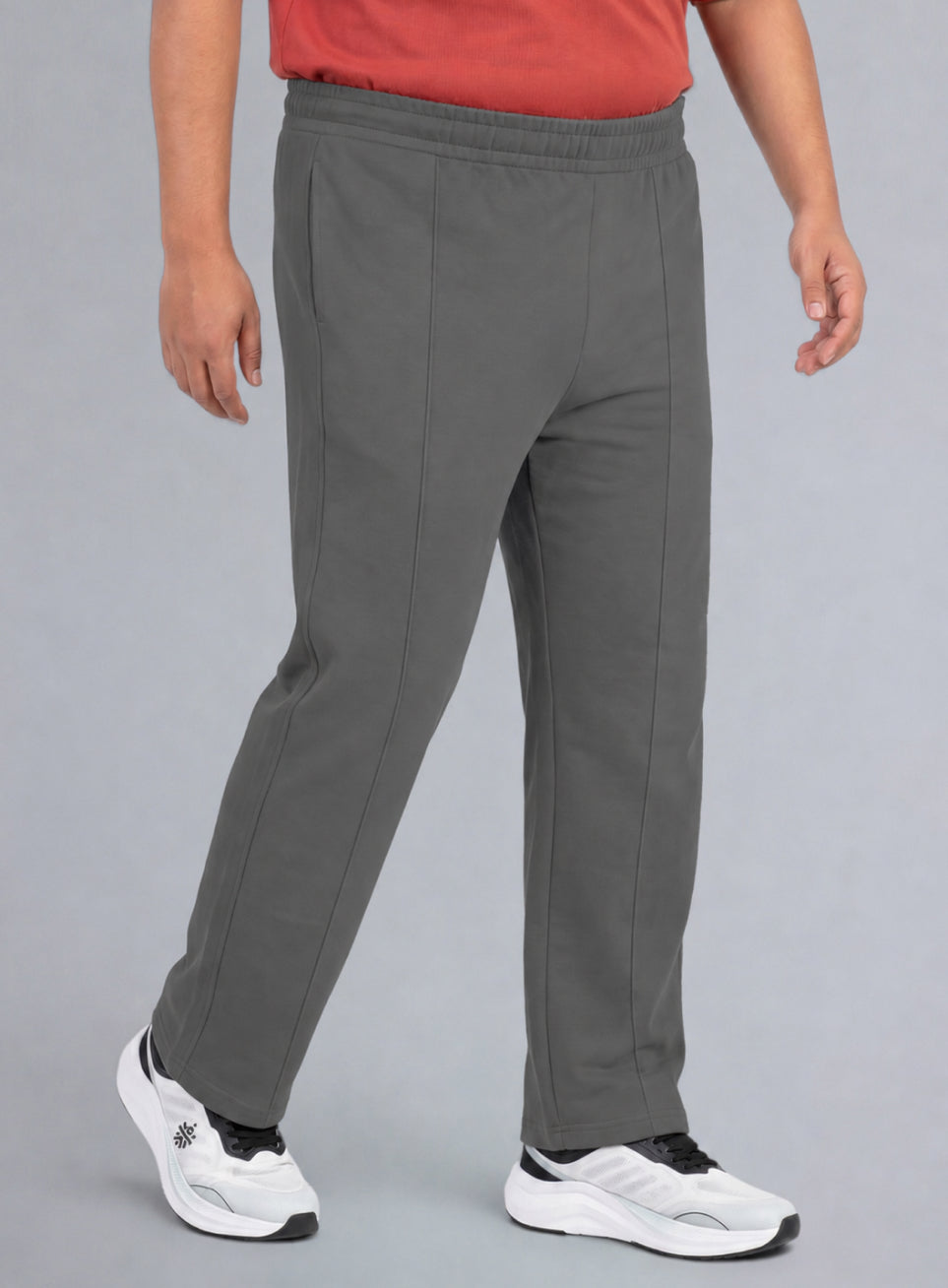 Men's Grey All Day Play Straight Fit Trackpants