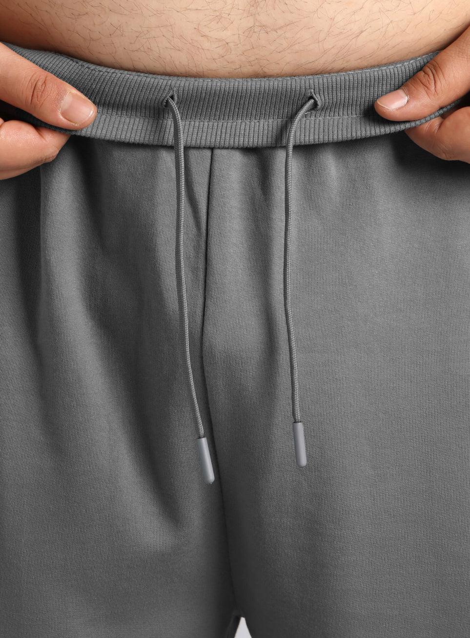 Men's Grey All Day Play Plus Size Straight Fit Trackpants