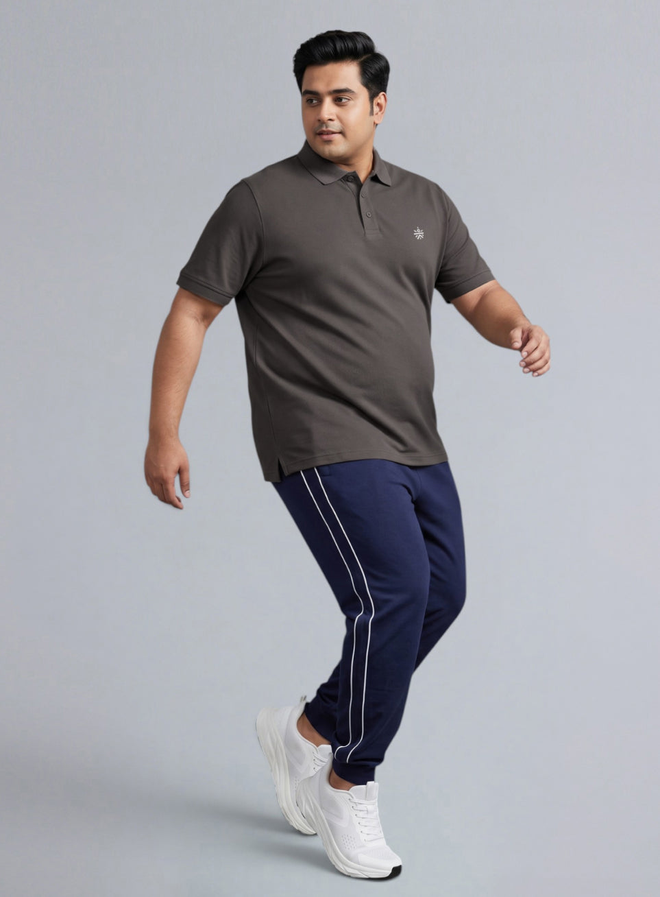 Men's Dark Grey All Day Play Polo T-shirt