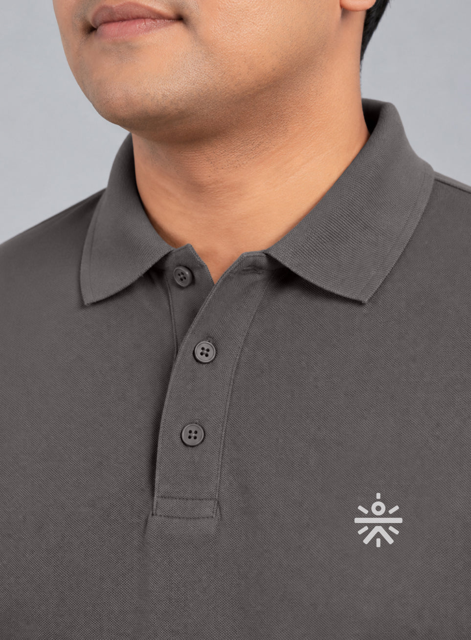 Men's Dark Grey All Day Play Polo T-shirt