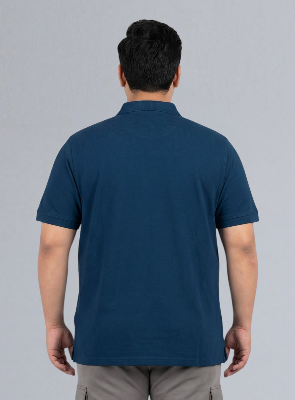 Men's Navy All Day Play Plus Size Polo T-shirt