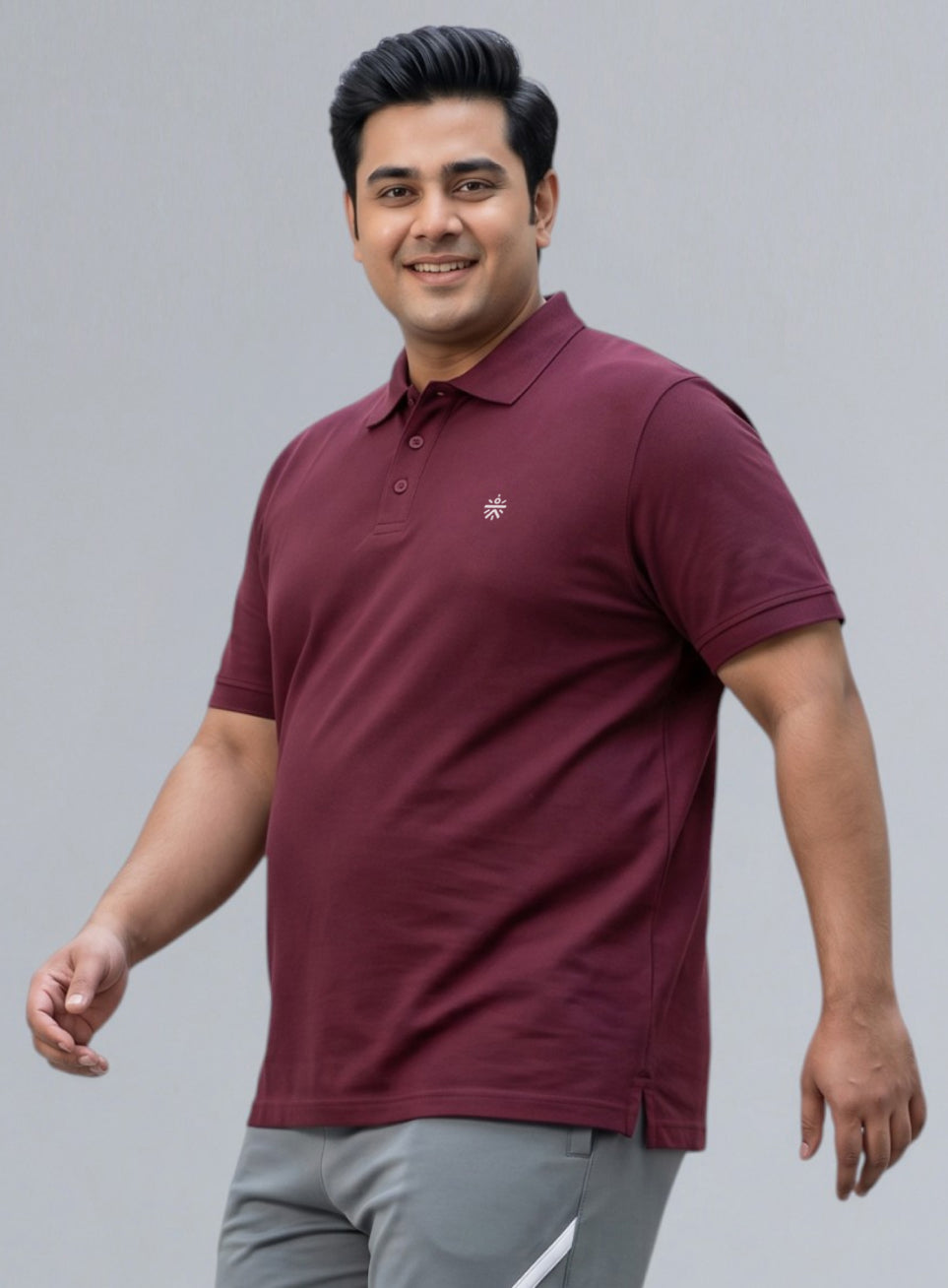 Men's Wine All Day Play Polo T-shirt