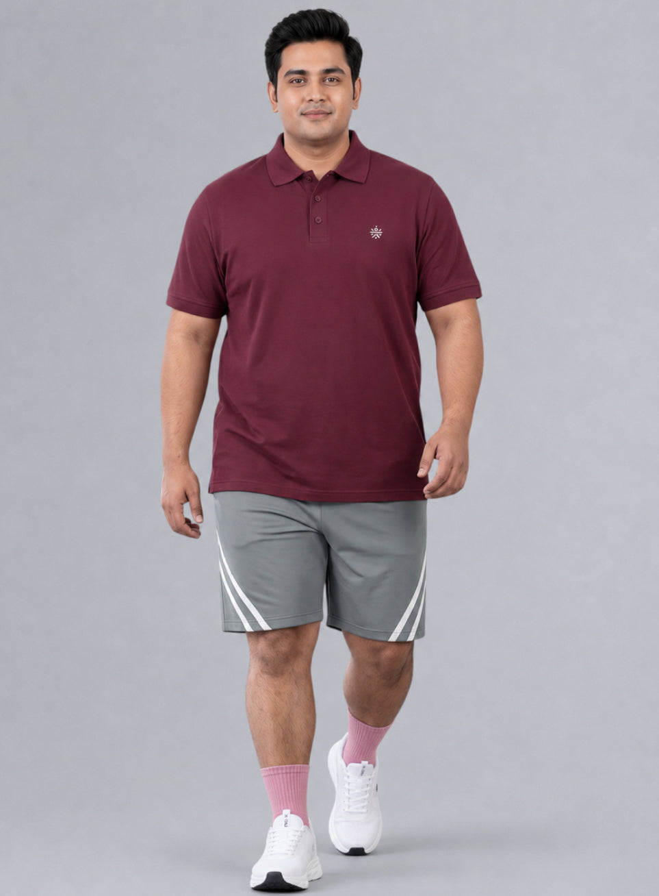 Men's Wine All Day Play Polo T-shirt