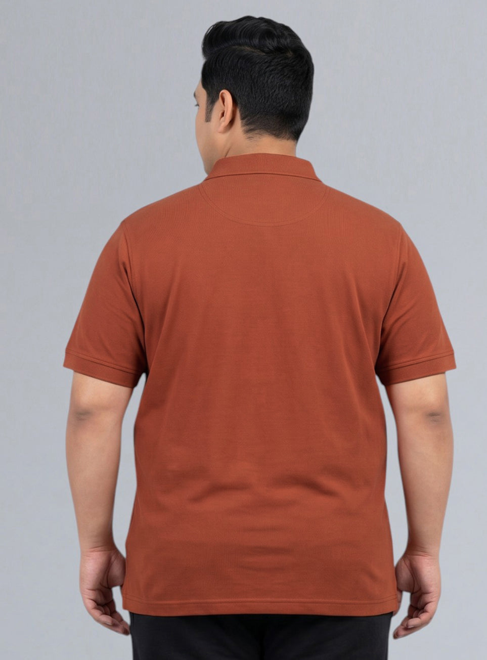 Men's Rust All Day Play Plus Size Polo T-shirt