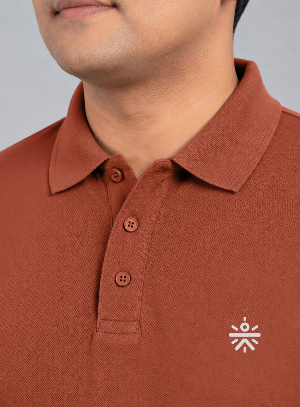 Men's Rust All Day Play Plus Size Polo T-shirt