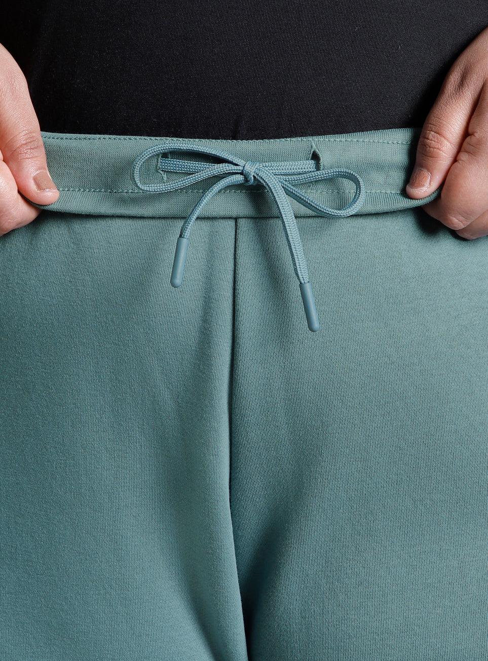 Women's Green Cotton Plus Size Everyday Joggers