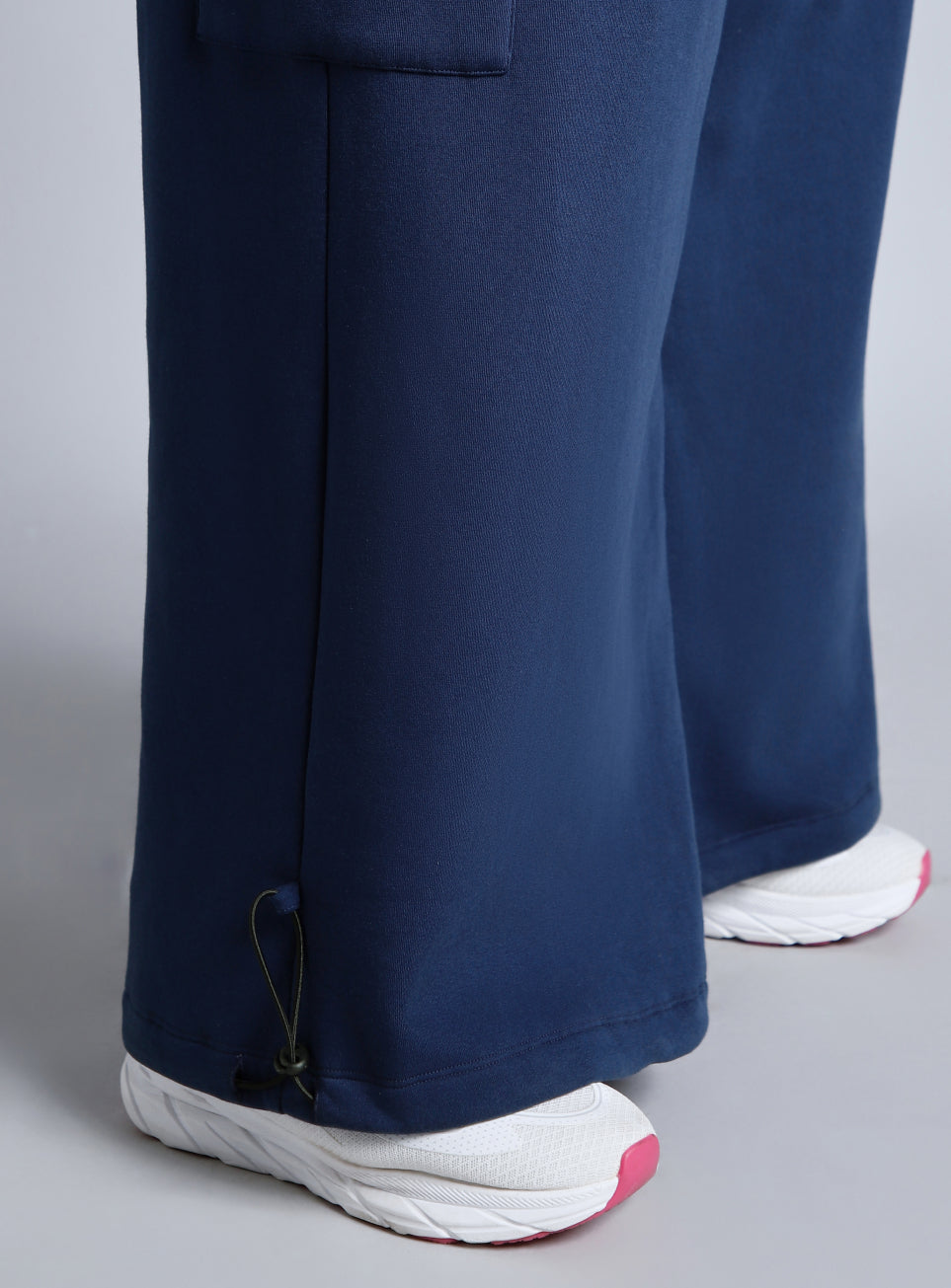 Women's Blue Plus Size Utility Joggers