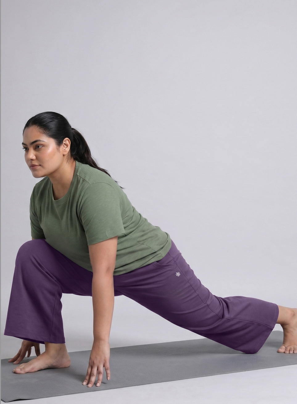 Women's Purple Flow Yoga plus size Pants