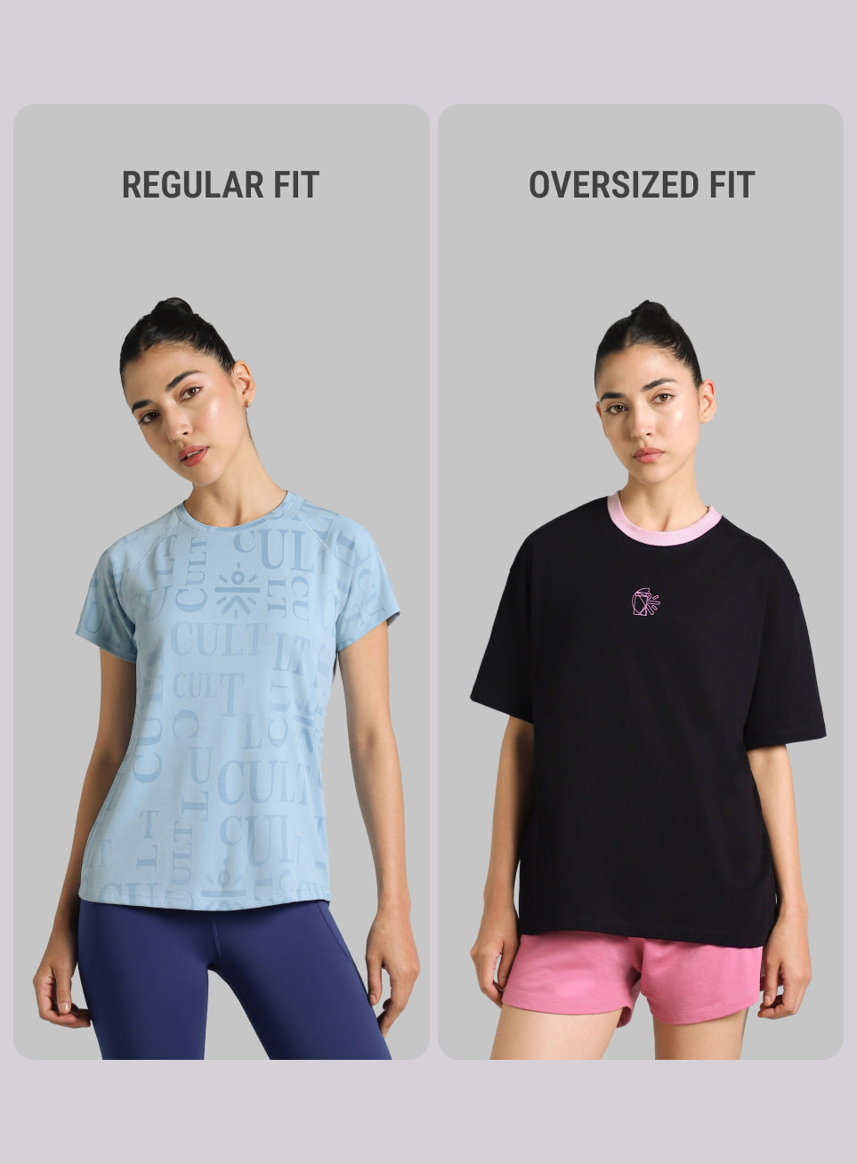 Women's Black Cult Logomania Print Oversized Fit T-shirt
