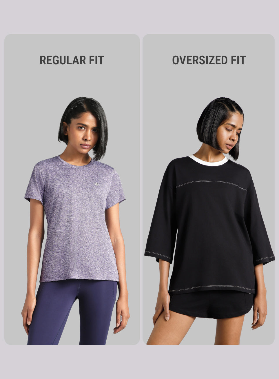 Women's Black Transition Graphic Oversized T-shirt