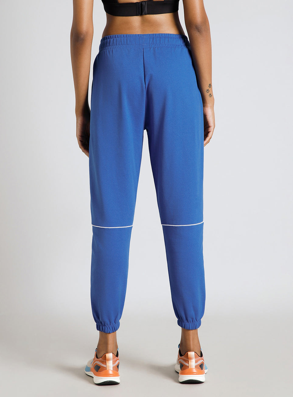 Women's Blue Panel Highlight Joggers