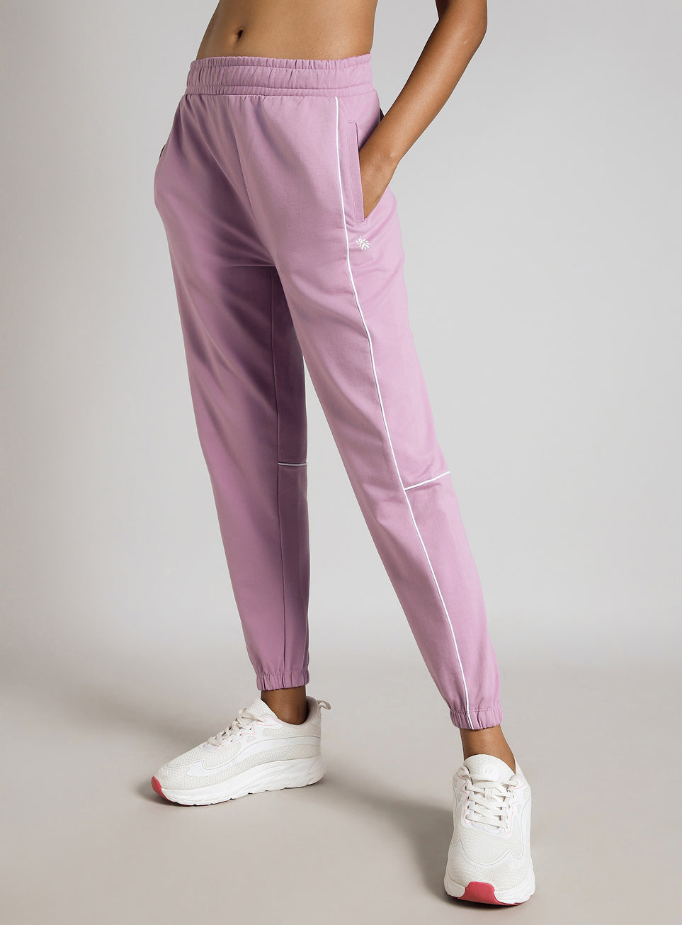 Women's Pink Panel Highlight Joggers