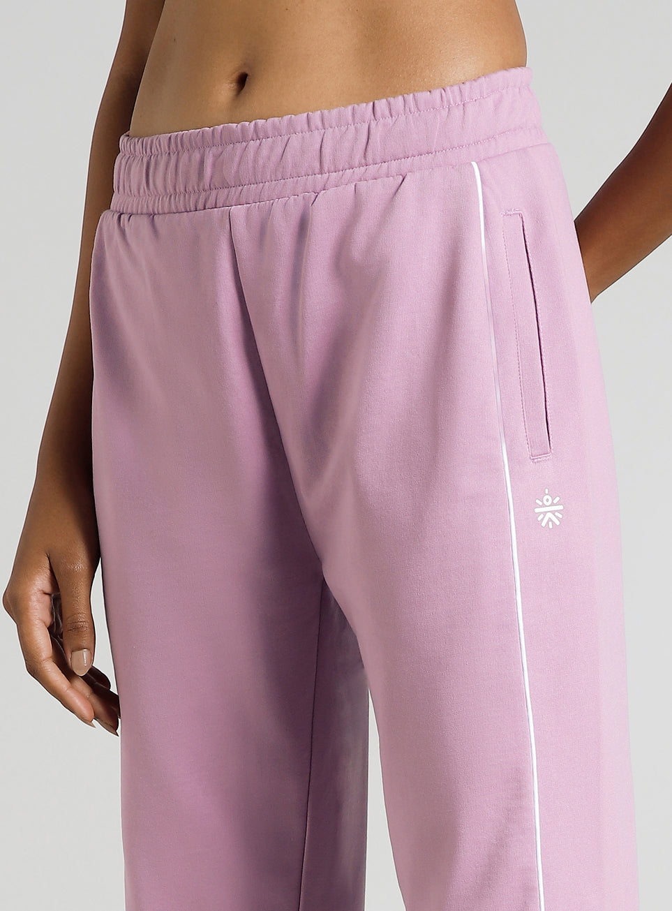 Women's Pink Panel Highlight Joggers