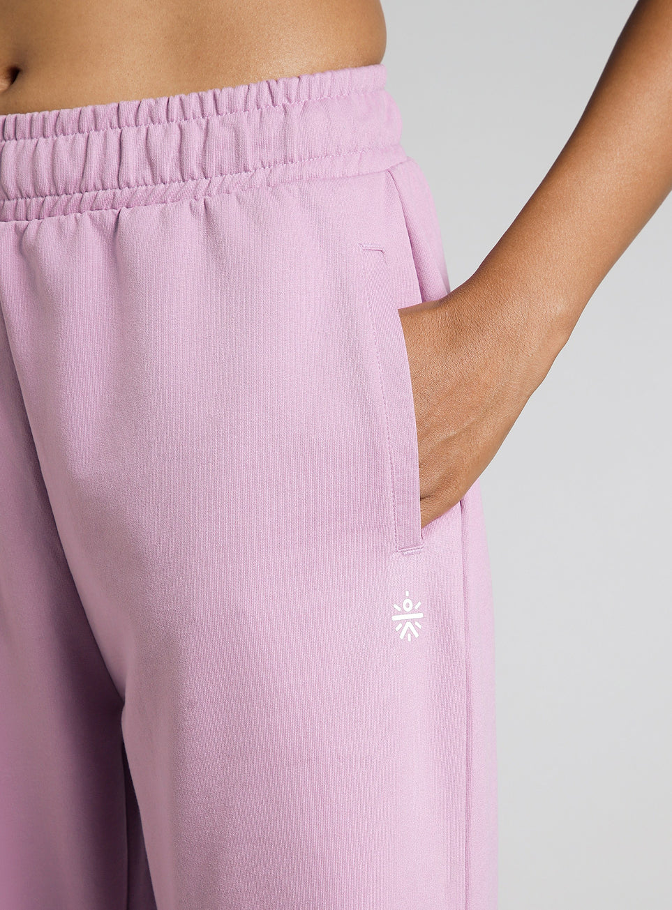 Women's Pink Contrast Edge Straight Fit Trackpants