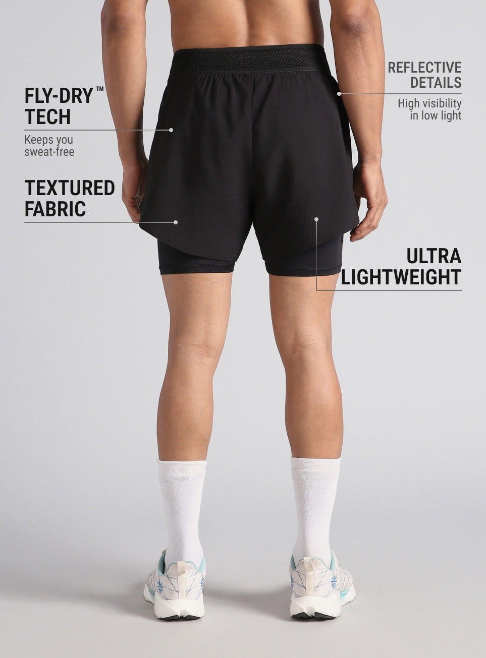 Men's Black Run the Mile CULT ZERO Shorts
