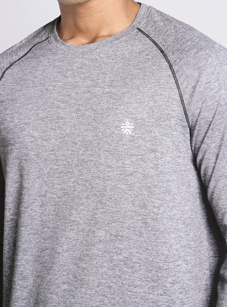 Men's Grey Active Day COMFORtech Full Sleeve T-shirt