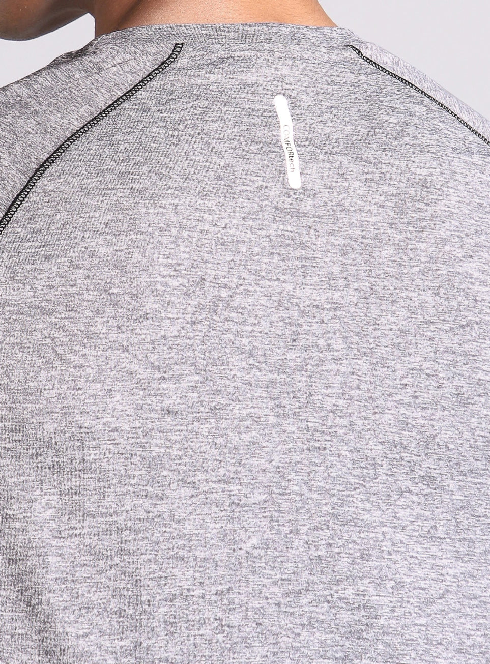 Men's Grey Active Day COMFORtech Full Sleeve T-shirt