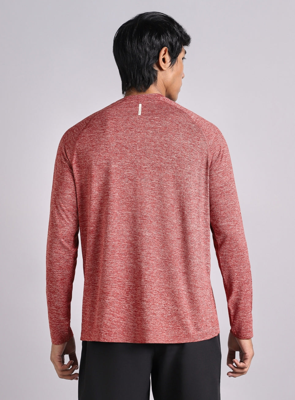 Men's Maroon Active Day COMFORtech Full Sleeve T-Shirt