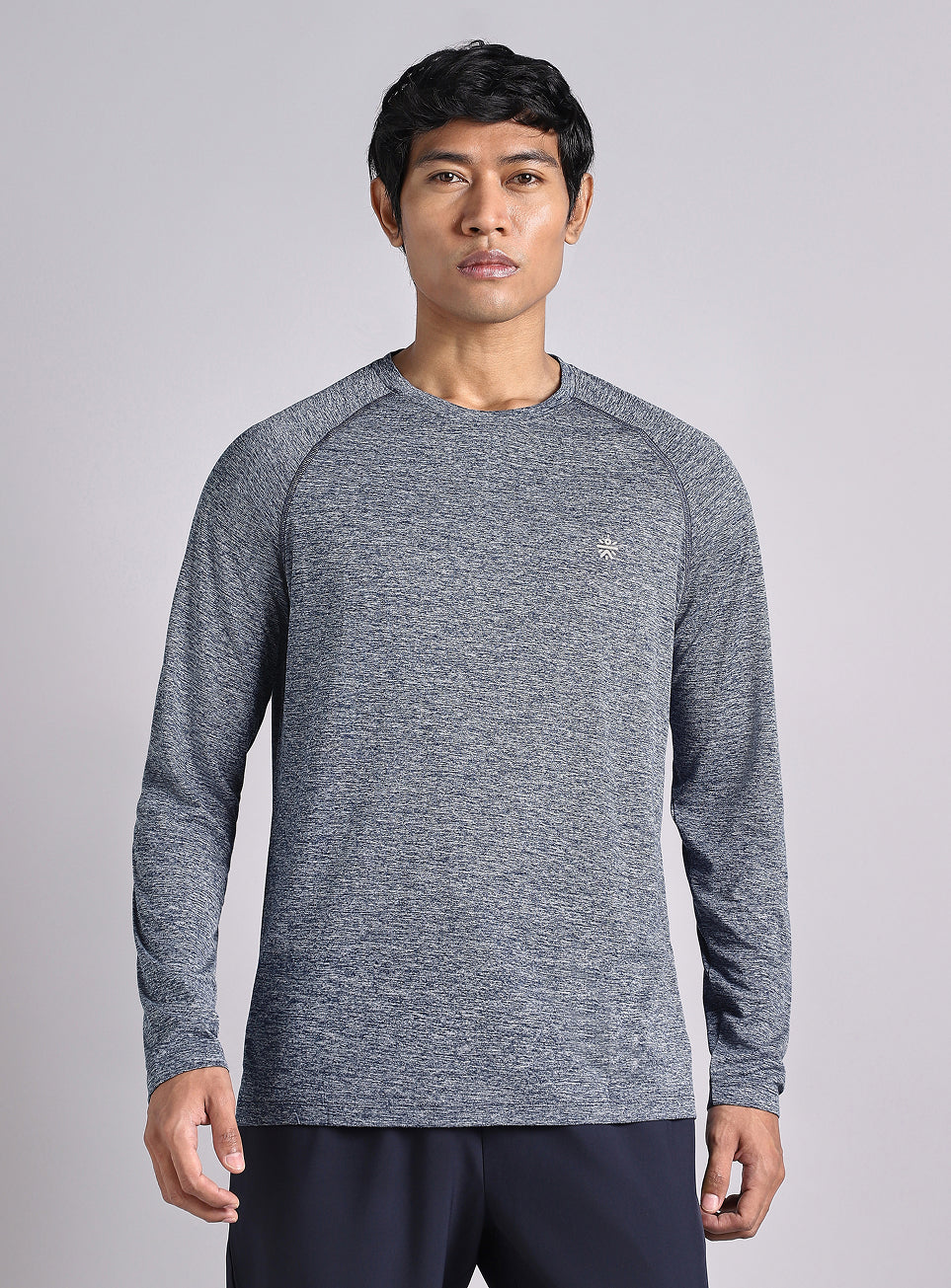 Men's Navy Active Day COMFORtech Full Sleeve T-Shirt
