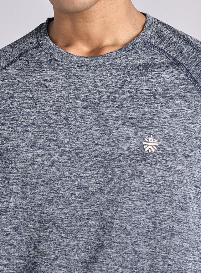 Men's Navy Active Day COMFORtech Full Sleeve T-Shirt