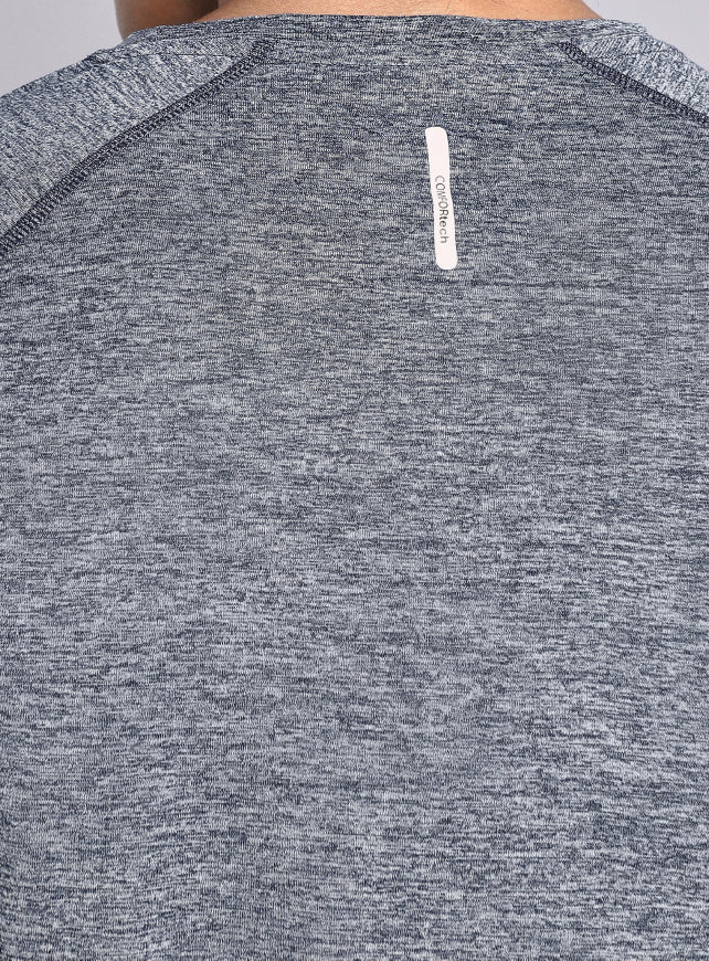 Men's Navy Active Day COMFORtech Full Sleeve T-Shirt