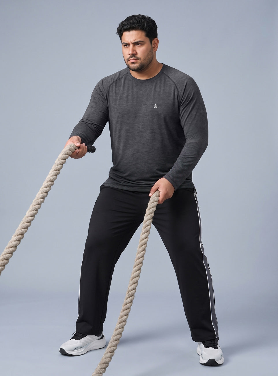 Men's Dark Grey Training Essential COMFORtech Plus Size T-shirt
