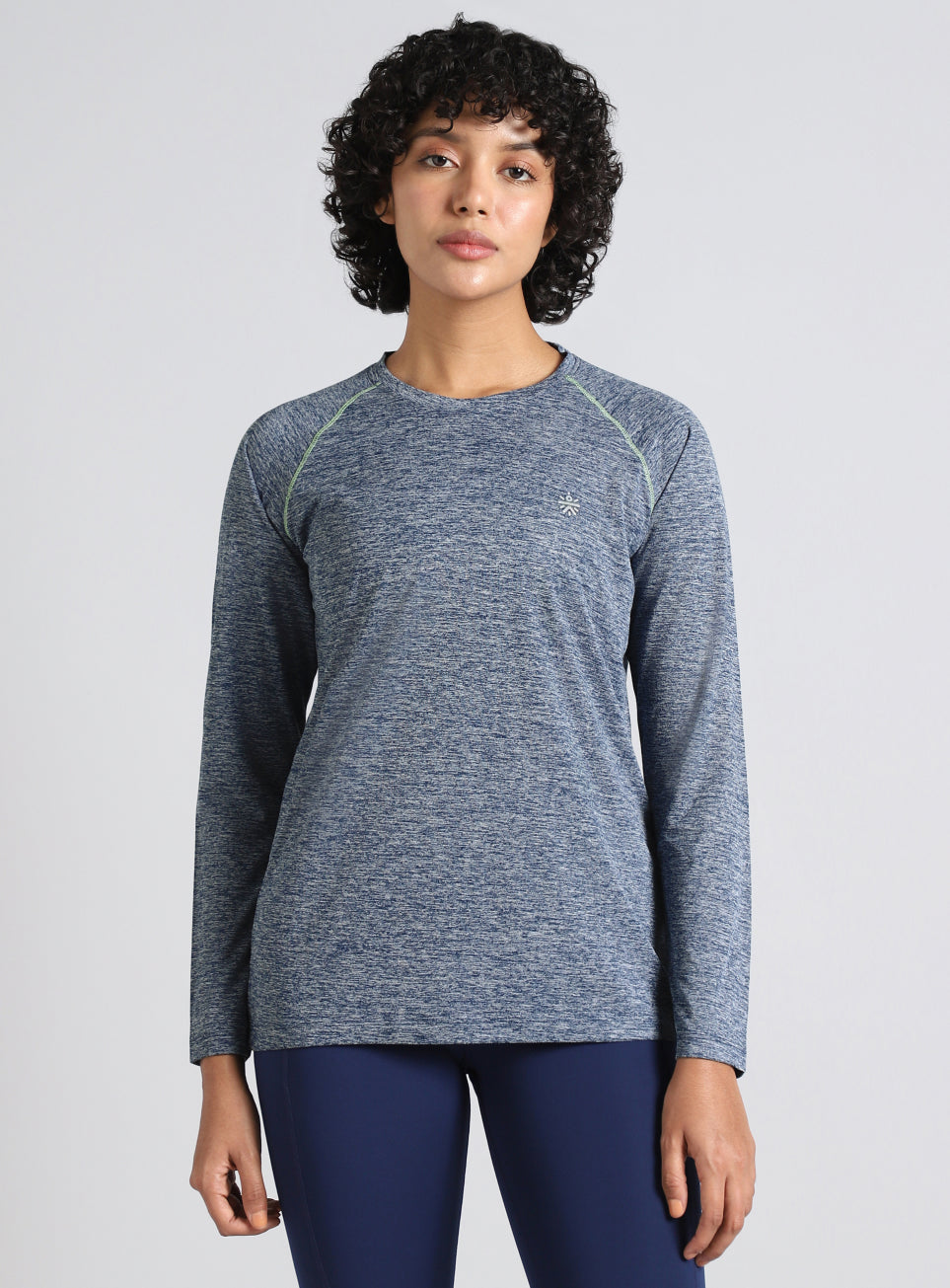 Women's Navy Active Day COMFORtech Full Sleeve T-shirt
