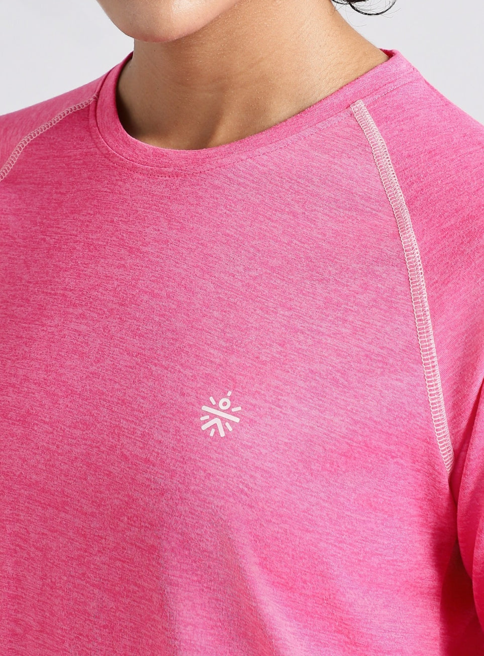 Women's Pink Active Day COMFORtech Full Sleeve T-shirt