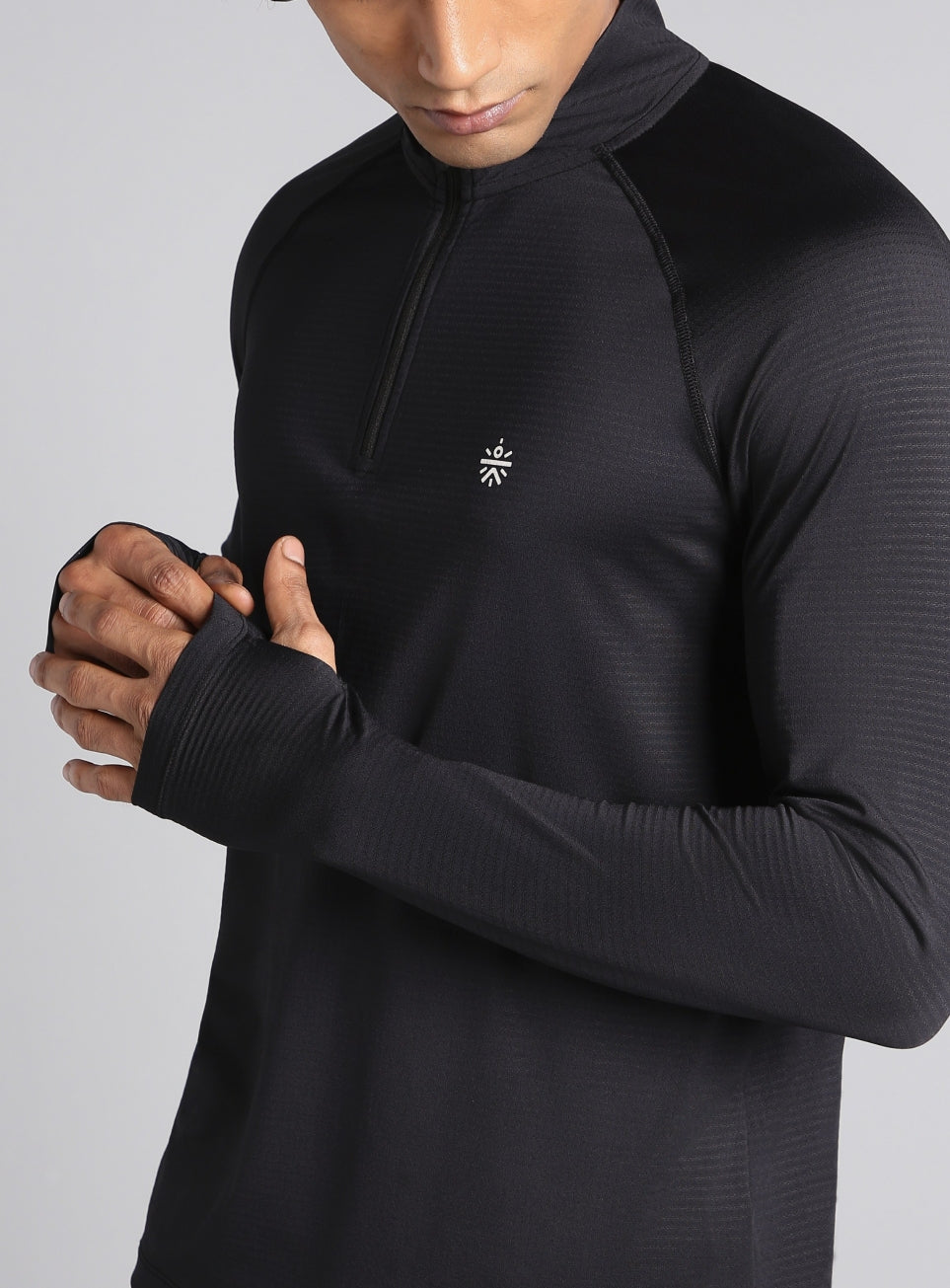 Men's Black HIIT Training Form Full Sleeve T-shirt