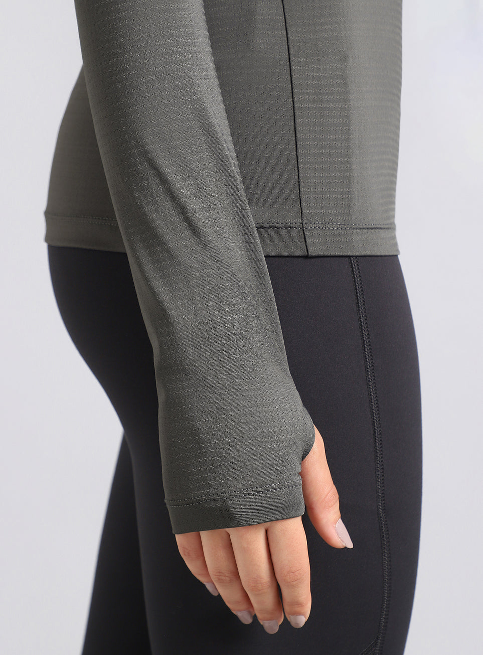 Women's Dark Grey After Dark Full Sleeve Running T-shirt