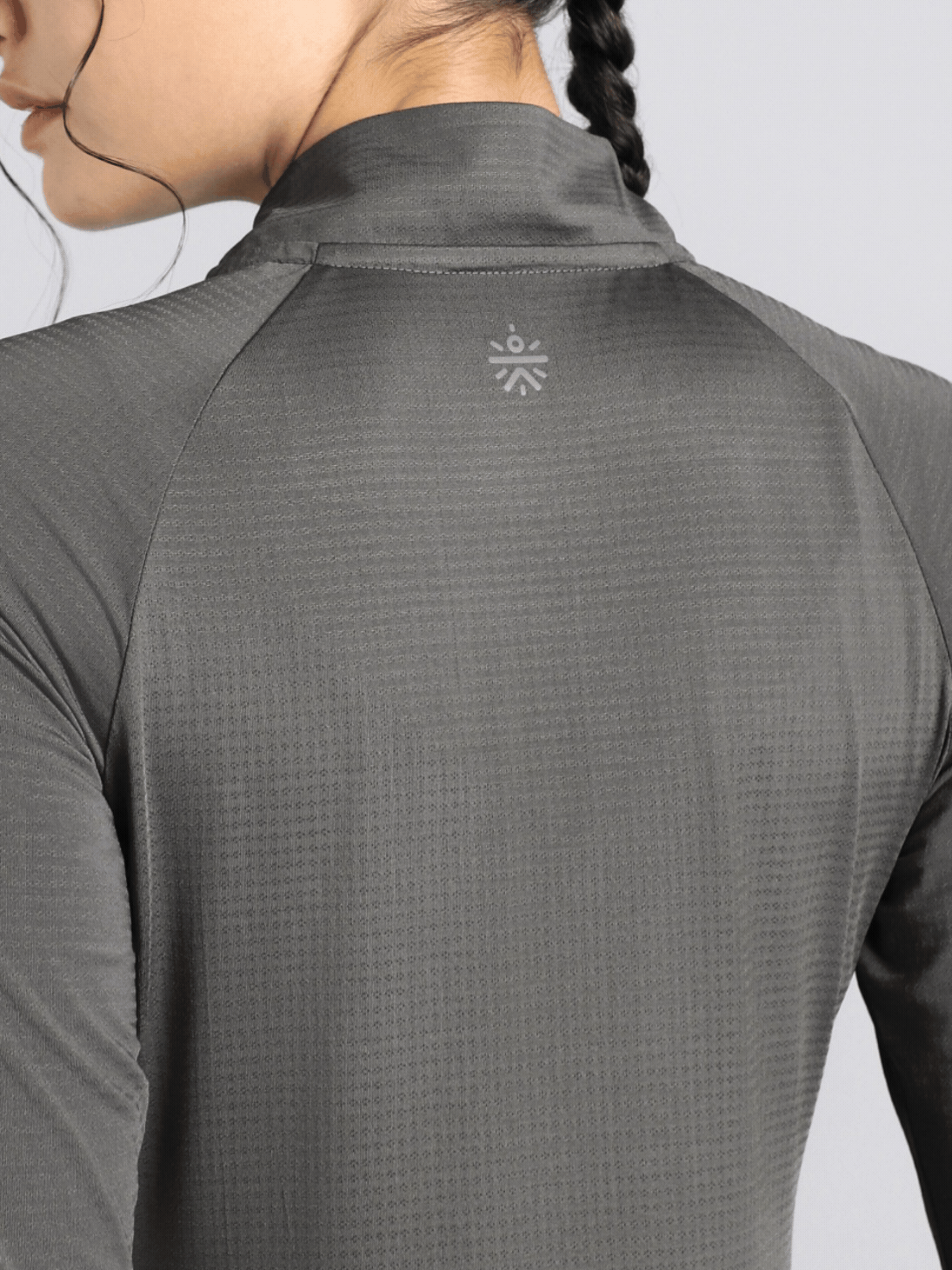Women's Dark Grey After Dark Full Sleeve Running T-shirt
