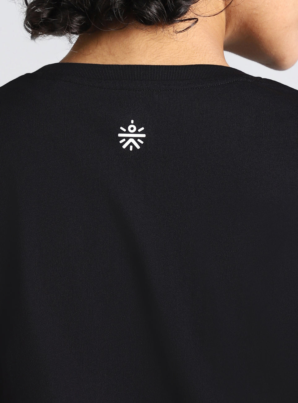Women's Black Rhythm and Move Print Fullsleeve T-shirt