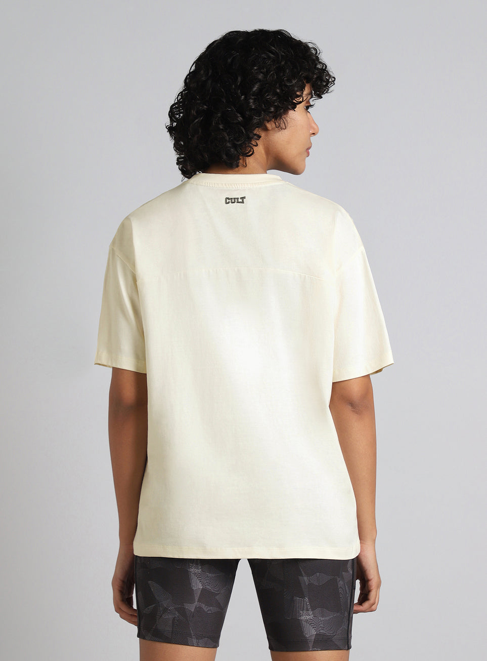 Women's White Fight Mode Combat Training Oversized T-shirt